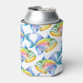 熱帯魚カラフル群 缶クーラー