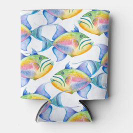 熱帯魚カラフル群 缶クーラー