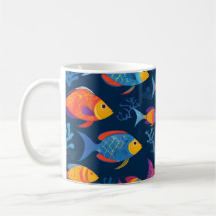 熱帯魚カラフル類 コーヒーマグカップ