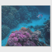 熱帯魚サンゴ海 ラッピングペーパー (フラット)