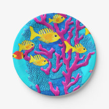 熱帯魚シームレスパターン