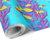 熱帯魚シームレスパターン ラッピングペーパー (ロールコーナー)
