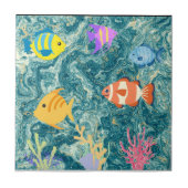 熱帯魚タンク水槽 タイル (正面)