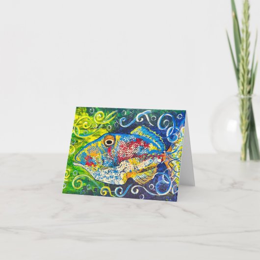 熱帯魚ノートカード ノートカード (正面)