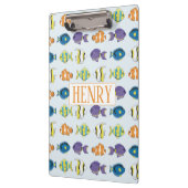 熱帯魚パターンのクリップボード クリップボード (左)