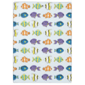 熱帯魚パターンのクリップボード クリップボード (裏面)