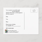 熱帯魚パーティの招待状はがき インビテーションポストカード (裏面)