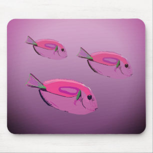 熱帯魚パープルマウスパッド マウスパッド