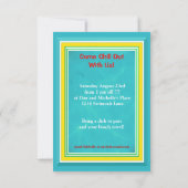 熱帯魚ビーチパーティーカスタマイズイベント 招待状 (裏面)