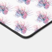 熱帯魚ブルーモノグラムドルムデコール デスクマット (コーナー)