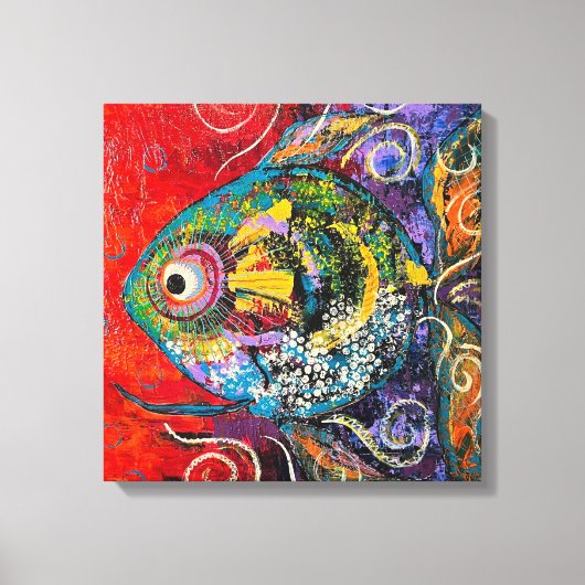 熱帯魚プリント キャンバスプリント (正面)