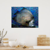 熱帯魚モザイクポスター ポスター (キッチン)