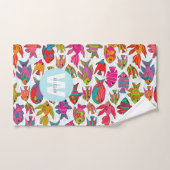 熱帯魚モノグラムの名 バスタオルセット (ハンドタオル)