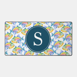 熱帯魚モノグラムオフィスデコール デスクマット