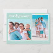 熱帯魚季節のごあいさつ | 2枚の写真 シーズンカード (正面)