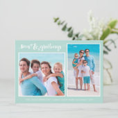 熱帯魚季節のごあいさつ | 2枚の写真 シーズンカード (スタンド正面)