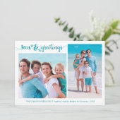 熱帯魚季節のごあいさつ | 2枚の写真 シーズンカード (スタンド正面)