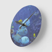 熱帯魚時計 ラウンド壁時計 (傾斜)