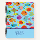 熱帯魚水槽 可愛い子供の ノートブック (正面)