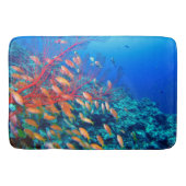 熱帯魚海底珊瑚礁 バスマット (正面)