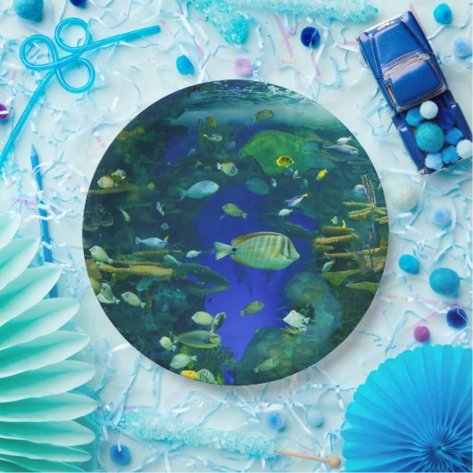 熱帯魚紙プレート ペーパープレート (パーティー)