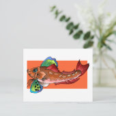 熱帯魚1人気があるカッコいいレトロ ポストカード (スタンド正面)