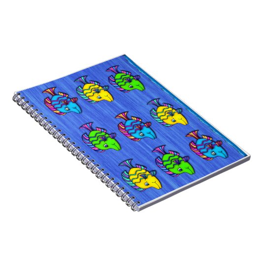 熱帯魚1冊の螺線形ノート ノートブック (右側)