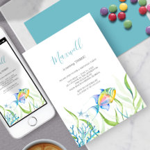 熱帯魚3rd誕生日パーティー水彩