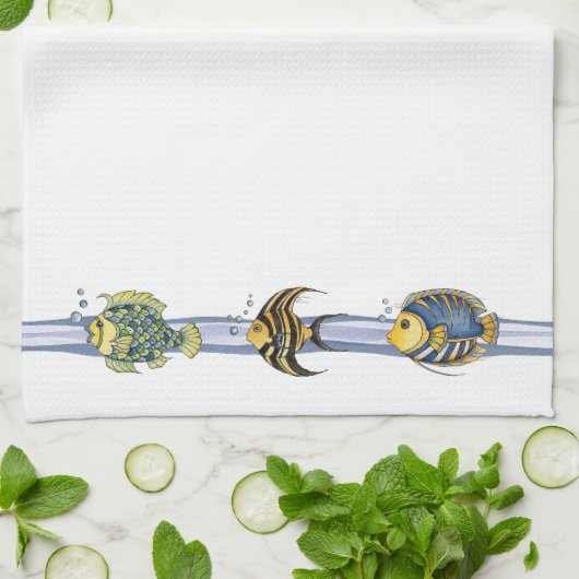 熱帯魚 – キッチンタオル (折り畳み)