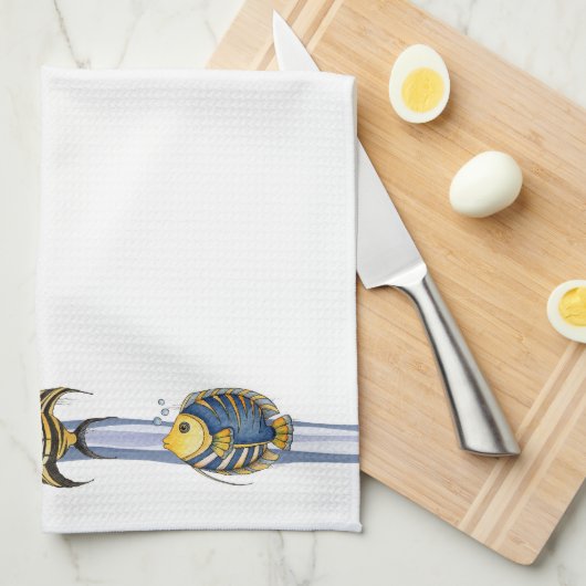 熱帯魚 – キッチンタオル (四つ折り)