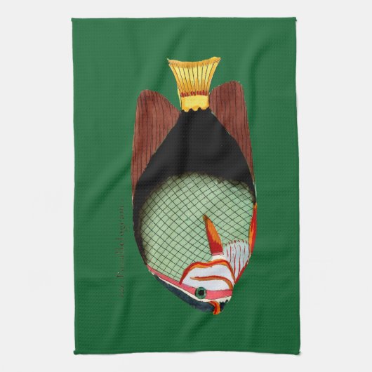 熱帯魚 キッチンタオル (縦)