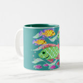 熱帯魚 ツートーンマグカップ (正面左)