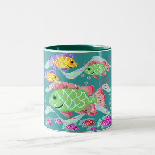 熱帯魚 ツートーンマグカップ (中央)