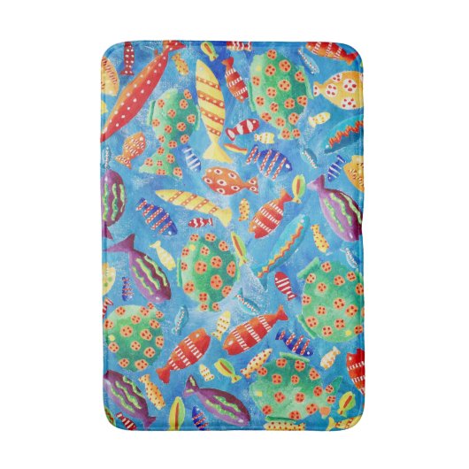 熱帯魚 バスマット (正面縦)