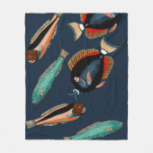 熱帯魚 フリースブランケット (正面)