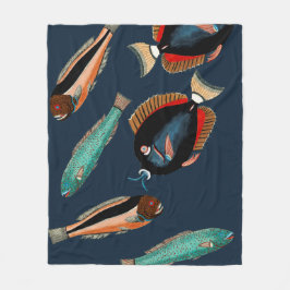 熱帯魚 フリースブランケット