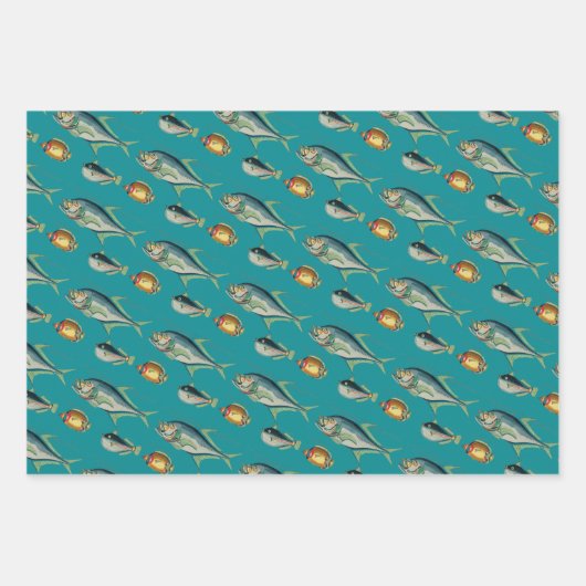 熱帯魚 ラッピングペーパーシート (正面)
