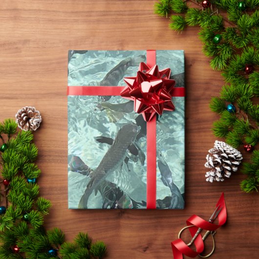 熱帯魚 ラッピングペーパー (クリスマスギフト)