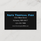 熱帯魚 名刺 (裏面)