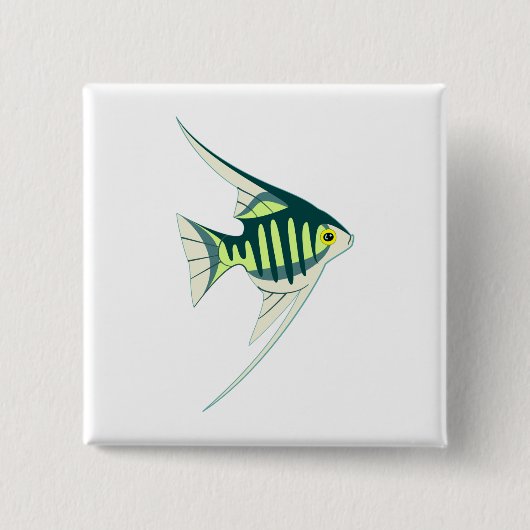 熱帯魚 缶バッジ (正面)