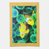 熱帯魚（黄色） キッチンタオル (縦)