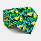 熱帯魚（黄色） ネクタイ (ロール)