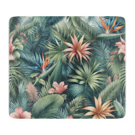 熱帯鮮やかジャングルパターン カッティングボード