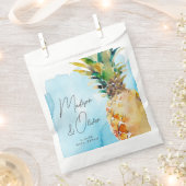 熱帯鮮やかパイナップル水結婚色 フェイバーバッグ (クリップ留めされた状態)