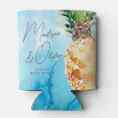 熱帯鮮やかパイナップル水結婚色 缶クーラー (裏面)