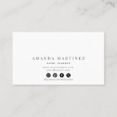 熱帯鮮やかフローラソーシャルメディア 名刺 (裏面)