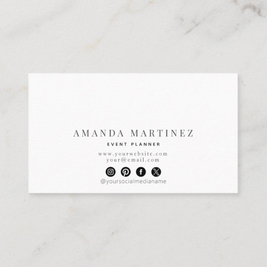 熱帯鮮やかフローラソーシャルメディア 名刺 (裏面)