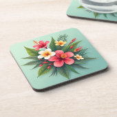 熱帯鮮やかフローラ調和 コースター (左側)