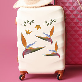 熱帯鮮やか手描き極楽鳥 シール