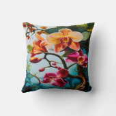 熱帯鮮やか楽園に咲く蘭 クッション (裏面)